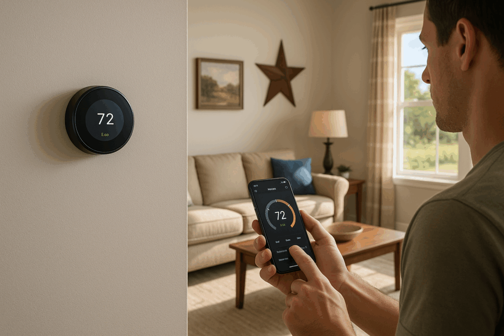 Smart home thermostat Tyler, Texas